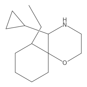 5-Cyclopropyl-7-ethyl-1-oxa-4-azaspiro[5.5]undecane Structure