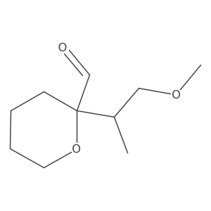 2-(1-Methoxypropan-2-yl)oxane-2-carbaldehyde结构式