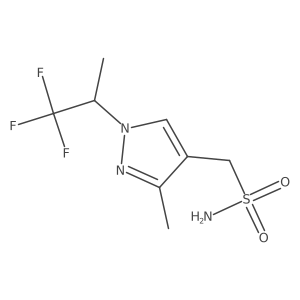 [3-methyl-1-(1,1,1-trifluoropropan-2-yl)-1H-pyrazol-4-yl]methanesulfonamide结构式