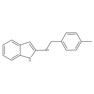 N-[(4-methylphenyl)methyl]-1H-indol-2-amine结构式