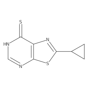 2-Cyclopropyl-[1,3]thiazolo[5,4-d]pyrimidine-7-thiol Structure