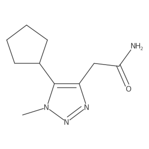 2-(5-cyclopentyl-1-methyl-1H-1,2,3-triazol-4-yl)acetamide结构式