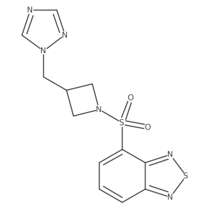 4-({3-[(1H-1,2,4-triazol-1-yl)methyl]azetidin-1-yl}sulfonyl)-2,1,3-benzothiadiazole结构式