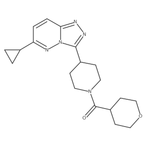 4-{6-Cyclopropyl-[1,2,4]triazolo[4,3-b]pyridazin-3-yl}-1-(oxane-4-carbonyl)piperidine Structure