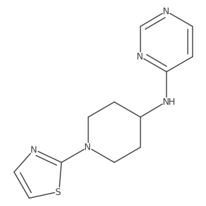 N-[1-(1,3-thiazol-2-yl)piperidin-4-yl]pyrimidin-4-amine Structure