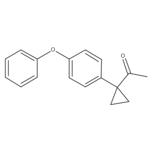 1-[1-(4-Phenoxyphenyl)cyclopropyl]ethan-1-one结构式