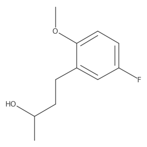 (2S)-4-(5-fluoro-2-methoxyphenyl)butan-2-ol结构式