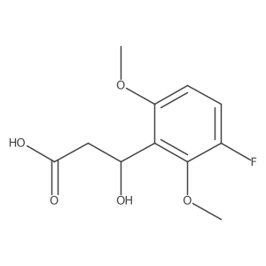 (3S)-3-(3-fluoro-2,6-dimethoxyphenyl)-3-hydroxypropanoic acid结构式