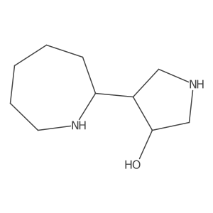 rac-(3R,4R)-4-(azepan-2-yl)pyrrolidin-3-ol Structure