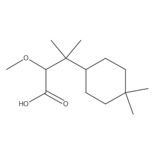 3-(4,4-Dimethylcyclohexyl)-2-methoxy-3-methylbutanoic acid结构式