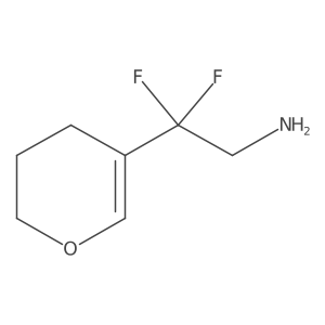 2-(3,4-dihydro-2H-pyran-5-yl)-2,2-difluoroethan-1-amine Structure