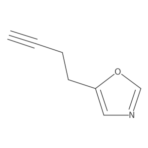 5-(But-3-yn-1-yl)-1,3-oxazole Structure