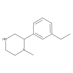 2-(3-Ethylphenyl)-1-methylpiperazine Structure
