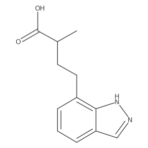 4-(1H-indazol-7-yl)-2-methylbutanoic acid结构式