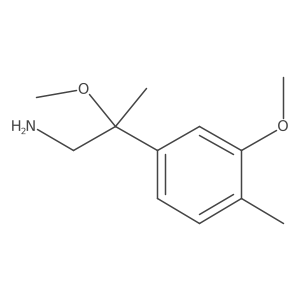 2-Methoxy-2-(3-methoxy-4-methylphenyl)propan-1-amine Structure