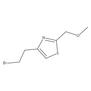 4-(2-Bromoethyl)-2-(methoxymethyl)-1,3-thiazole结构式