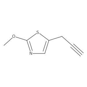 2-Methoxy-5-(prop-2-yn-1-yl)-1,3-thiazole Structure