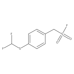 {4-[(Difluoromethyl)sulfanyl]phenyl}methanesulfonyl fluoride结构式