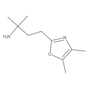 4-(Dimethyl-1,3-oxazol-2-yl)-2-methylbutan-2-amine结构式