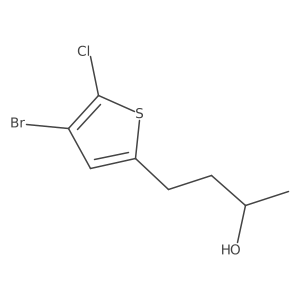 4-(4-Bromo-5-chlorothiophen-2-yl)butan-2-ol结构式