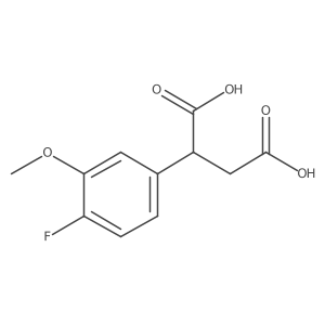 2-(4-Fluoro-3-methoxyphenyl)butanedioic acid结构式