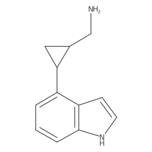 [2-(1H-indol-4-yl)cyclopropyl]methanamine结构式