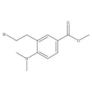 Methyl 3-(2-bromoethyl)-4-(dimethylamino)benzoate结构式