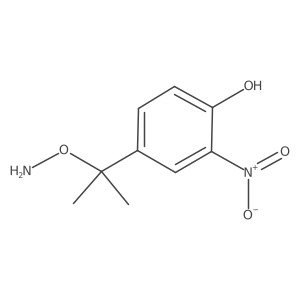 4-[2-(Aminooxy)propan-2-yl]-2-nitrophenol结构式