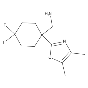[1-(Dimethyl-1,3-oxazol-2-yl)-4,4-difluorocyclohexyl]methanamine结构式