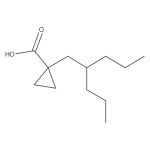 1-(2-Propylpentyl)cyclopropane-1-carboxylic acid Structure