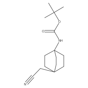 tert-Butyl (4-(cyanomethyl)bicyclo[2.2.2]octan-1-yl)carbamate Structure