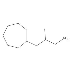 (2S)-3-Cycloheptyl-2-methylpropan-1-amine Structure