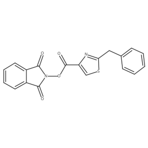 1,3-dioxo-2,3-dihydro-1H-isoindol-2-yl 2-benzyl-1,3-thiazole-4-carboxylate结构式