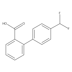 2-[4-(Difluoromethyl)phenyl]benzoic acid结构式