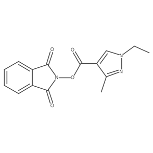 1,3-dioxo-2,3-dihydro-1H-isoindol-2-yl 1-ethyl-3-methyl-1H-pyrazole-4-carboxylate Structure