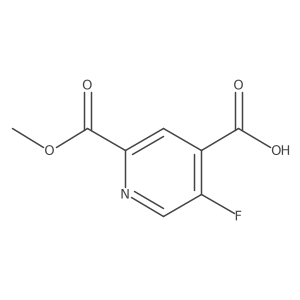 5-Fluoro-2-(methoxycarbonyl)isonicotinic acid Structure