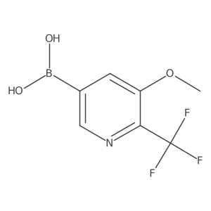[5-Methoxy-6-(trifluoromethyl)pyridin-3-yl]boronic acid Structure