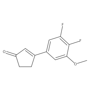 3-(3,4-Difluoro-5-methoxyphenyl)cyclopent-2-en-1-one Structure
