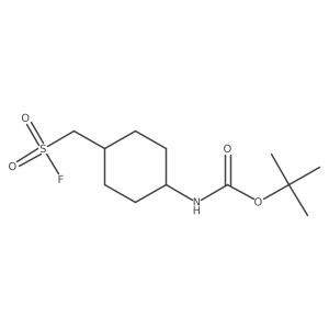 tert-butyl N-[4-(fluorosulfonylmethyl)cyclohexyl]carbamate结构式
