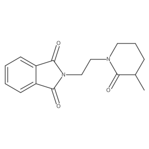 2-[2-(3-Methyl-2-oxo-1-piperidinyl)ethyl]-1H-isoindole-1,3(2H)-dione结构式