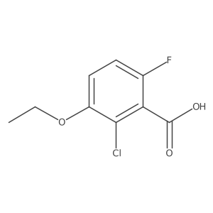 2-Chloro-3-ethoxy-6-fluorobenzoic acid Structure