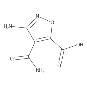3-Amino-4-carbamoyl-1,2-oxazole-5-carboxylic acid结构式