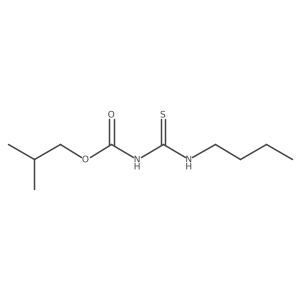 2-methylpropyl N-(butylcarbamothioyl)carbamate结构式