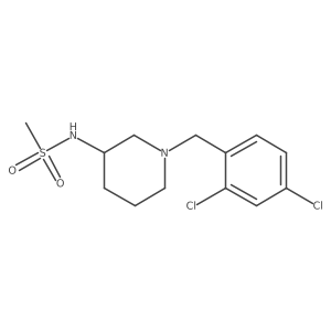 N-{1-[(2,4-dichlorophenyl)methyl]piperidin-3-yl}methanesulfonamide结构式