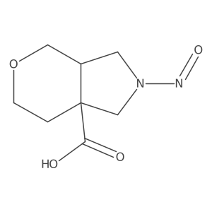 2-Nitroso-octahydropyrano[3,4-c]pyrrole-7a-carboxylic acid结构式
