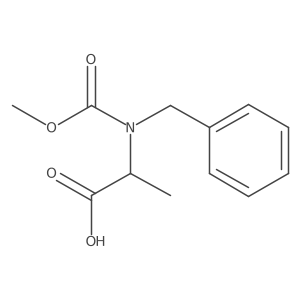 (2S)-2-[benzyl(methoxycarbonyl)amino]propanoic acid结构式
