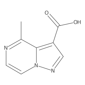 4-Methylpyrazolo[1,5-a]pyrazine-3-carboxylic acid结构式