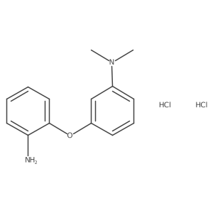 3-(2-aminophenoxy)-N,N-dimethylaniline dihydrochloride结构式