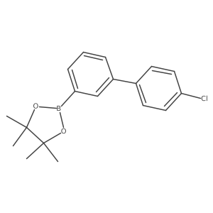2-[3-(4-Chlorophenyl)phenyl]-4,4,5,5-tetramethyl-1,3,2-dioxaborolane结构式
