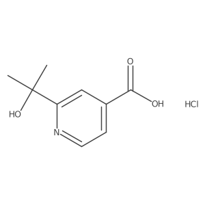 2-(2-Hydroxypropan-2-yl)pyridine-4-carboxylic acid hydrochloride结构式